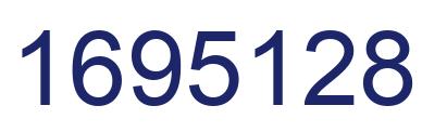 Number 1695128 blue image