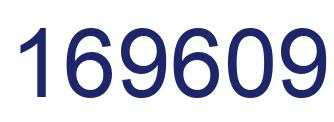 Number 169609 blue image
