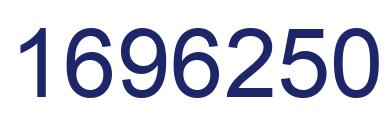 Number 1696250 blue image