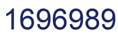 Number 1696989 blue image