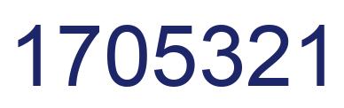 Number 1705321 blue image
