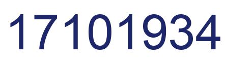 Número 17101934 imagen azul