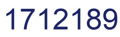Número 1712189 imagen azul