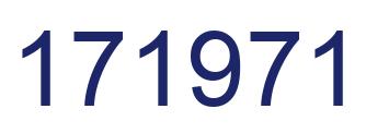 Number 171971 blue image