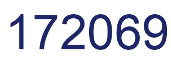 Number 172069 blue image