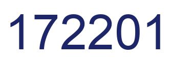Number 172201 blue image