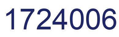 Number 1724006 blue image