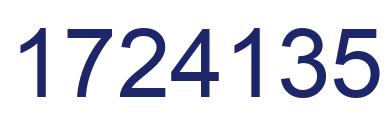 Número 1724135 imagen azul