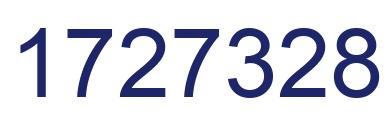 Number 1727328 blue image