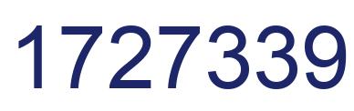 Number 1727339 blue image