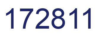 Number 172811 blue image