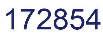 Número 172854 imagen azul