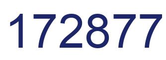Number 172877 blue image