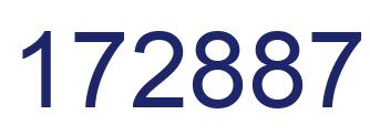 Number 172887 blue image