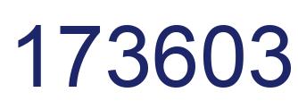 Number 173603 blue image