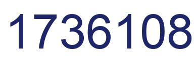 Number 1736108 blue image