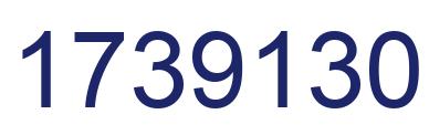 Número 1739130 imagen azul
