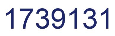 Number 1739131 blue image