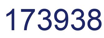 Number 173938 blue image