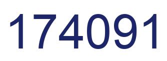 Number 174091 blue image