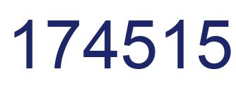 Número 174515 imagen azul