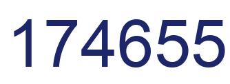 Número 174655 imagen azul