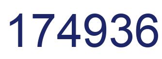 Número 174936 imagen azul