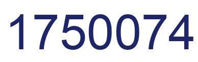 Número 1750074 imagen azul