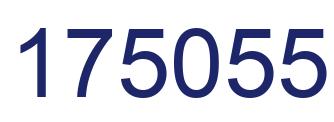 Number 175055 blue image