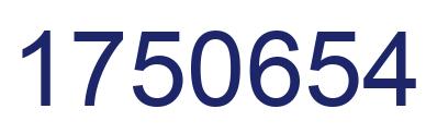 Number 1750654 blue image