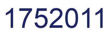 Number 1752011 blue image