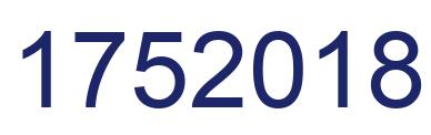 Number 1752018 blue image