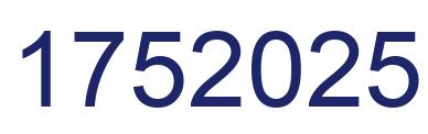 Number 1752025 blue image