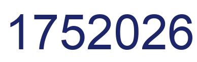 Number 1752026 blue image