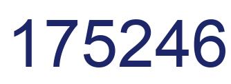 Number 175246 blue image