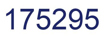 Number 175295 blue image
