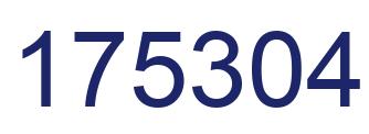 Number 175304 blue image
