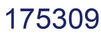 Number 175309 blue image