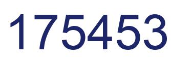 Number 175453 blue image