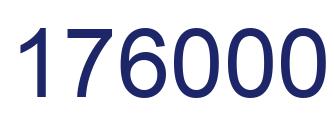 Number 176000 blue image