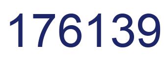 Number 176139 blue image