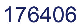 Number 176406 blue image