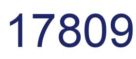Number 17809 blue image