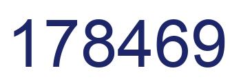 Número 178469 imagen azul
