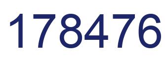 Número 178476 imagen azul