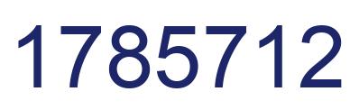 Number 1785712 blue image
