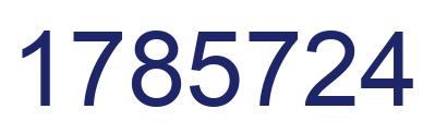 Número 1785724 imagen azul