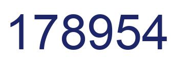 Número 178954 imagen azul
