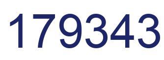 Número 179343 imagen azul