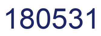 Número 180531 imagen azul